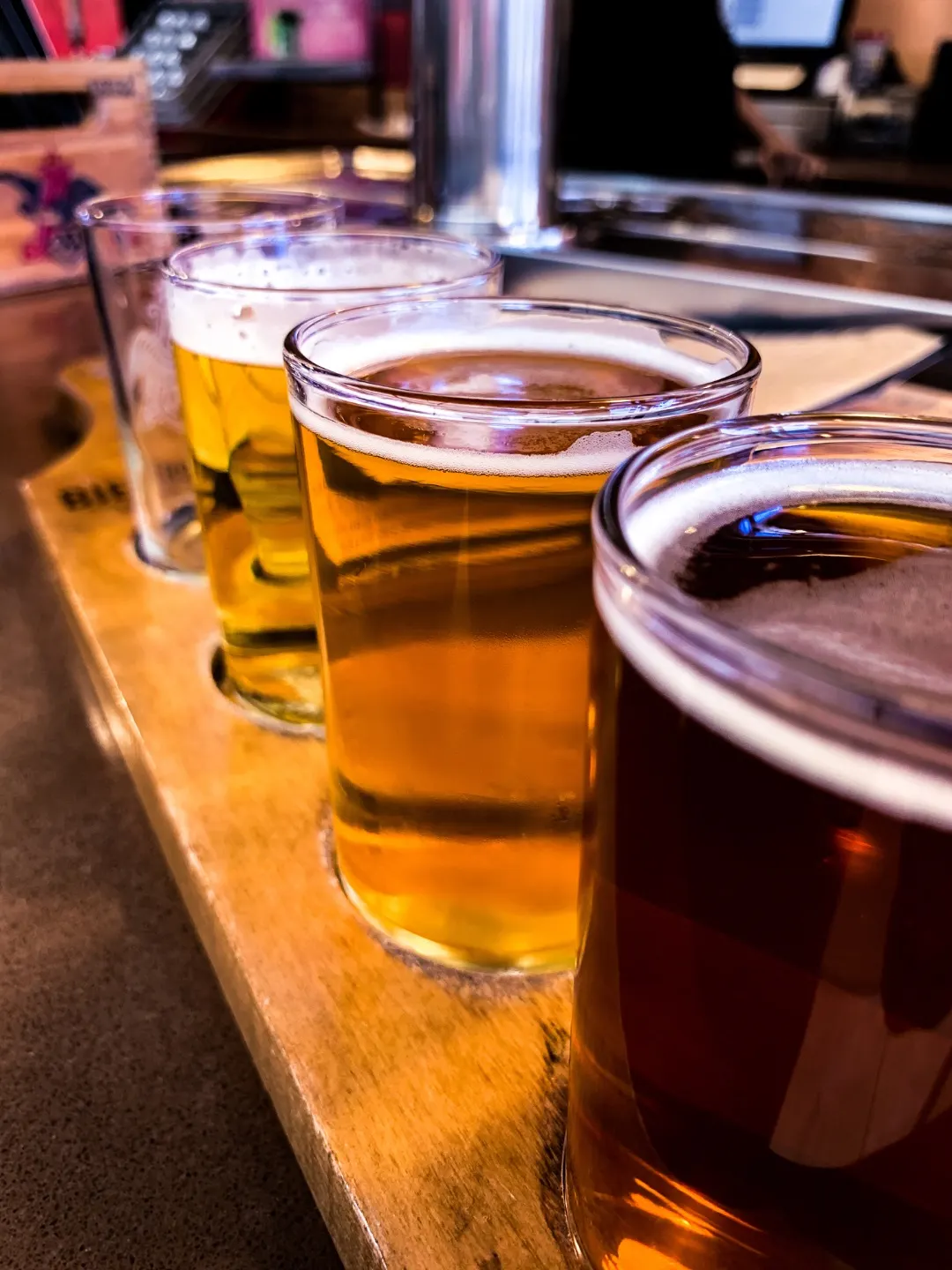 Ah, honey, a Beer-Flight.
