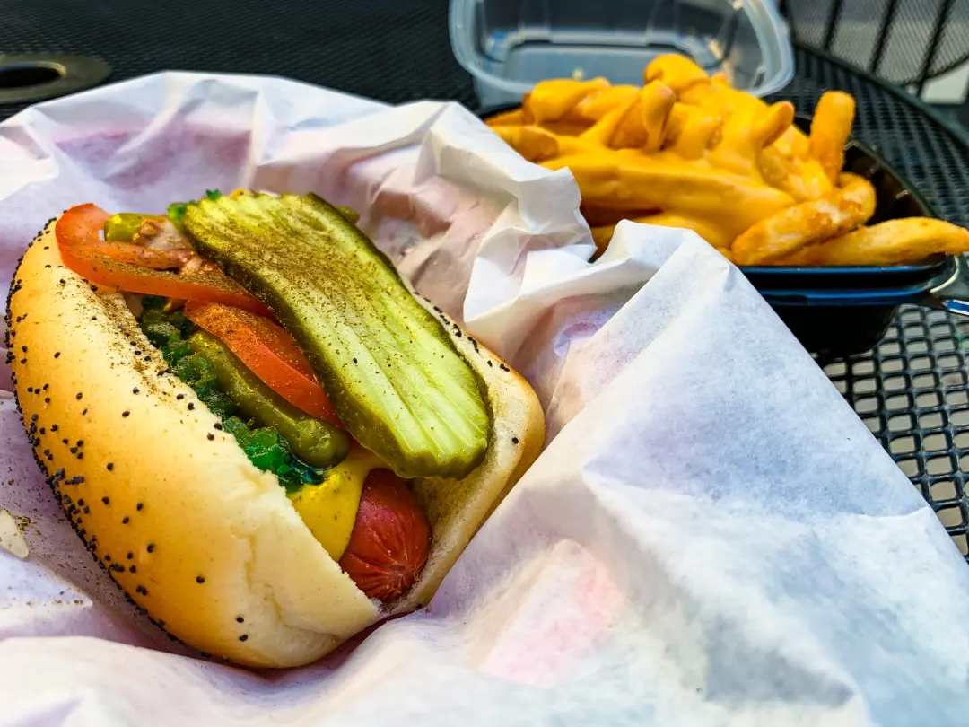 Chicago Hotdog sind salzig
