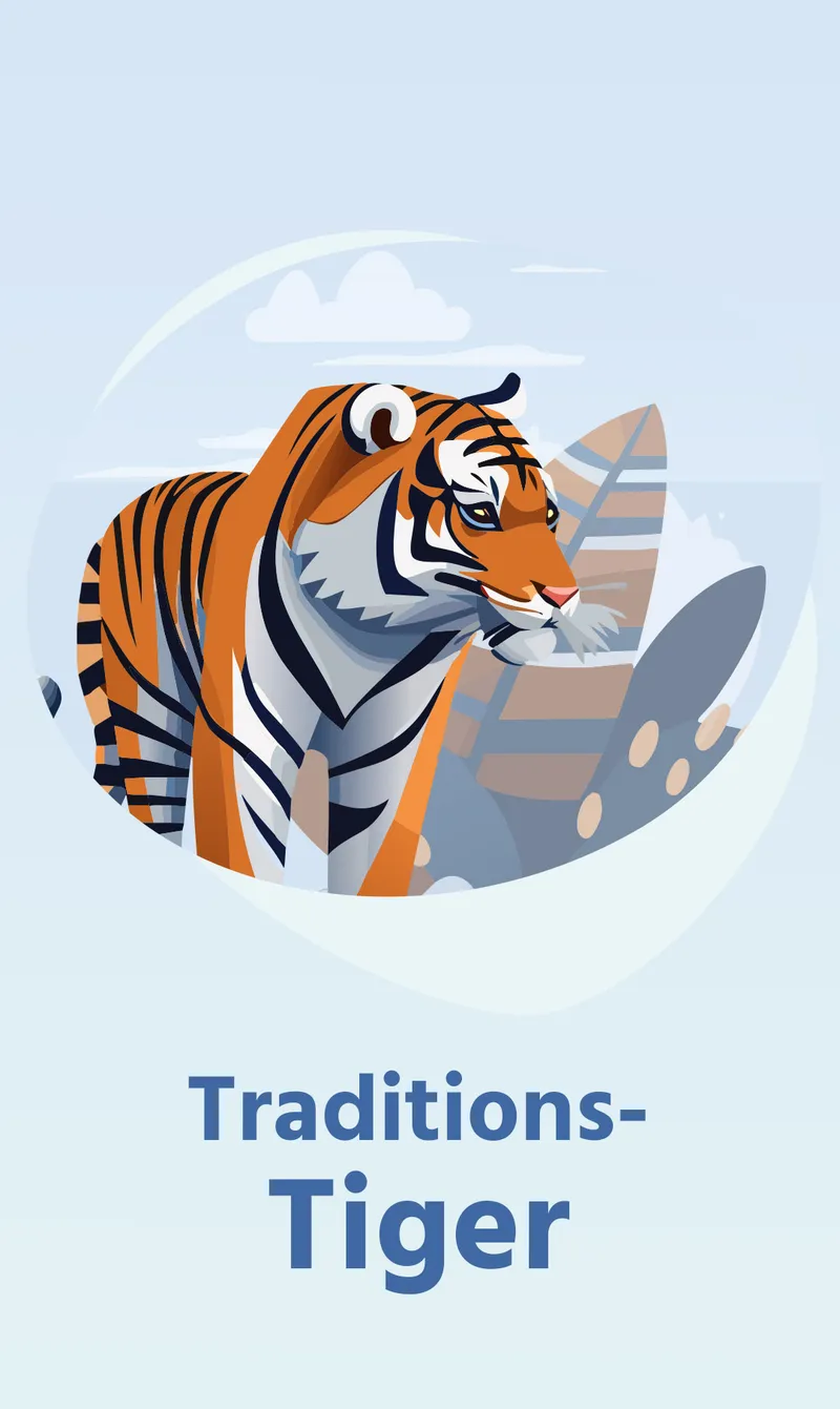 Illustration eines Tigers