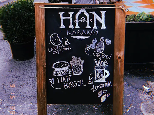 Han Karaköy Angebotstafel