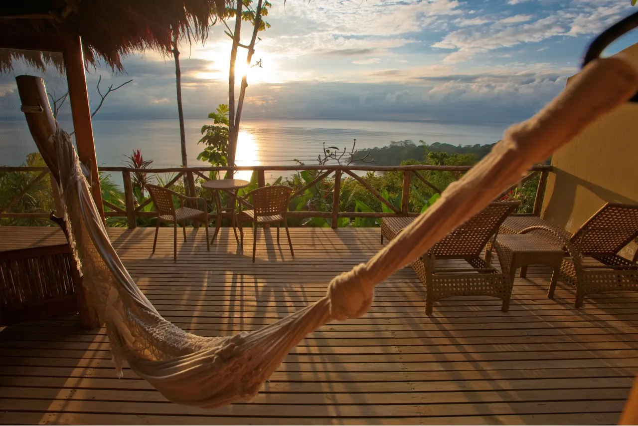 Sonnenuntergang in Lapa Rios Ecolodge