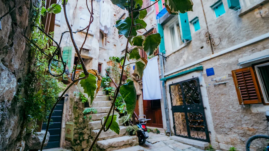 Rovinj Hinterhof Altstadt 2